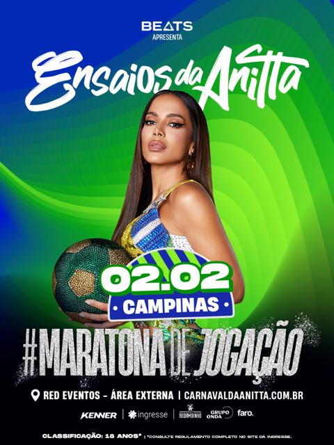 Cartaz do evento Ensaios da Anitta